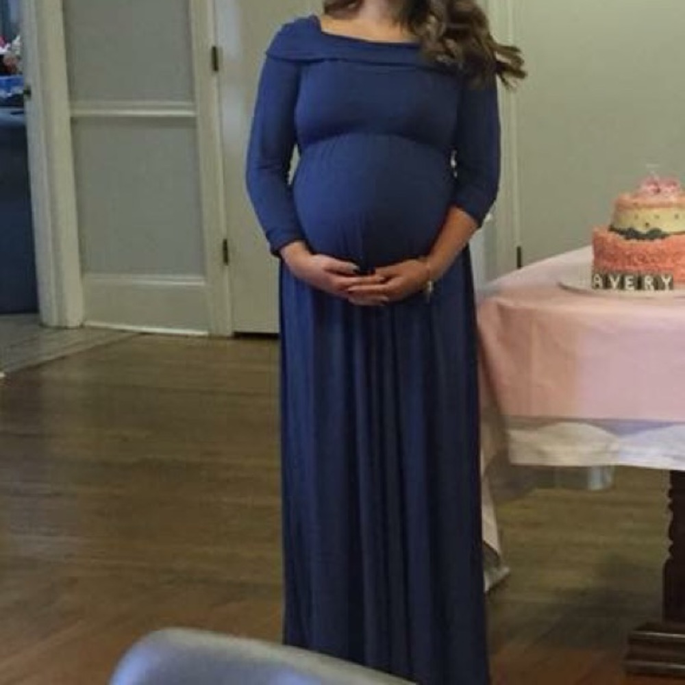 Maternity floor length dress